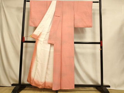 平和屋着物■上質な小紋　霞文　暈し染め　正絹　逸品　AABI6067fw