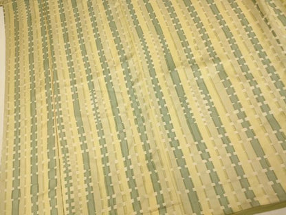 平和屋着物■上質な小紋　間道　鬼しぼ縮緬　正絹　逸品　AABI6069fw