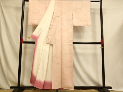 平和屋着物■上質な小紋　光琳水　暈し染め　正絹　逸品　AABI6079fｗ