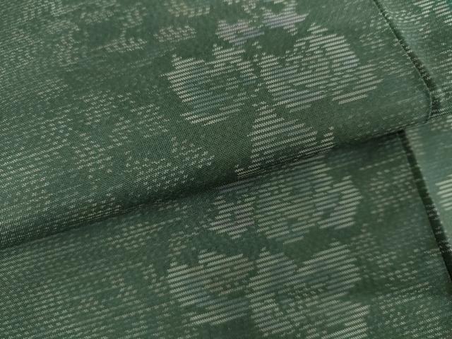 平和屋着物●本場大島紬　枝葉間道　正絹　逸品　未使用　AABI6082cs