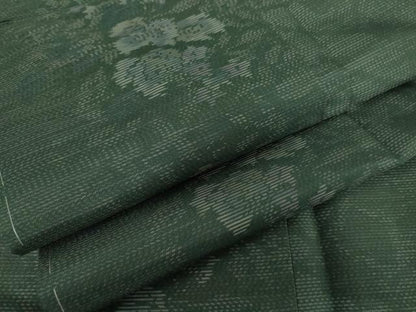 平和屋着物●本場大島紬　枝葉間道　正絹　逸品　未使用　AABI6082cs