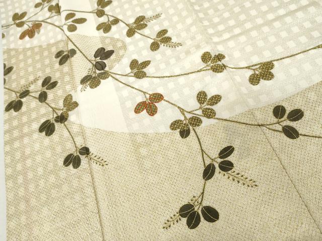 平和屋着物●訪問着　刺繍　萩　金彩　鈴乃屋扱い　正絹　逸品　AABI6090cs