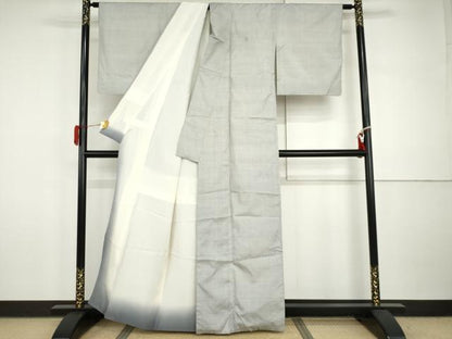 平和屋着物●本場大島紬　白大島　カタス9マルキ　東武百貨店扱い　正絹　逸品　AABI6094cs