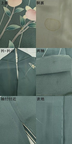 平和屋着物●訪問着　友禅　作家物　橘　正絹　逸品　AABI6095cs