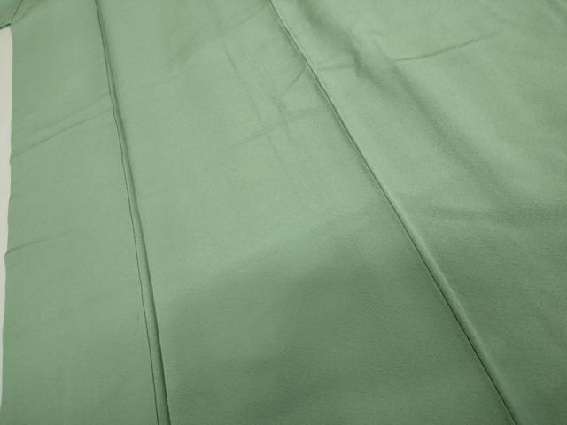 平和屋着物●上質な色無地　青磁色　正絹　逸品　AABI6096cs