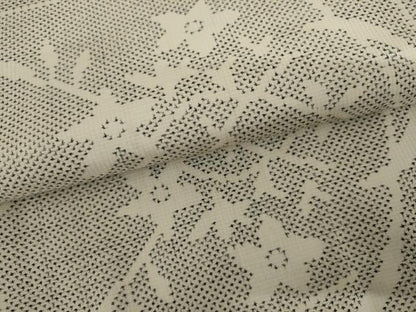 平和屋着物●本場大島紬　白大島　一元絣　枝花文　正絹　逸品　AABI6098cs
