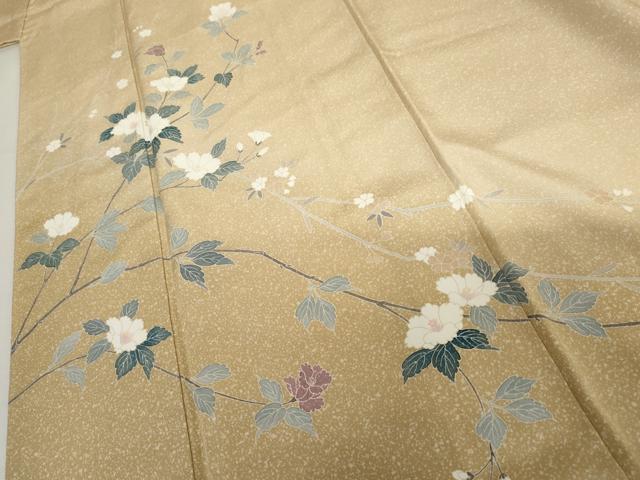 平和屋着物●訪問着　友禅　作家物　枝花文　暈し染め　正絹　逸品　AABI6122cs
