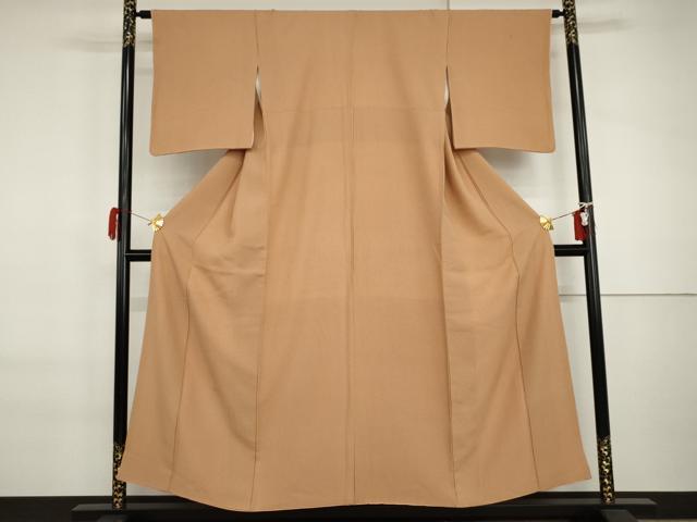 平和屋着物●上質な小紋　縞　正絹　逸品　AABI6128cs