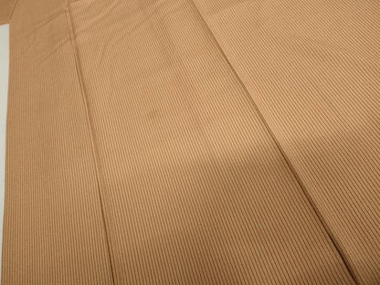 平和屋着物●上質な小紋　縞　正絹　逸品　AABI6128cs