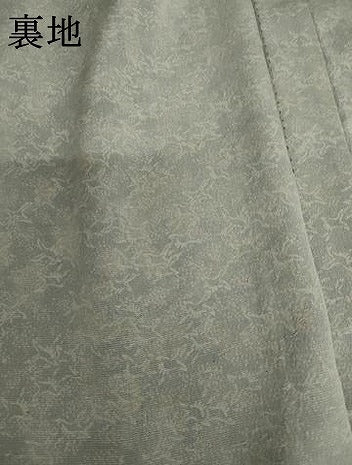 平和屋着物▽上質な小紋　単衣　型染め　飛鶴文　正絹　逸品　未使用　AABI6134cs