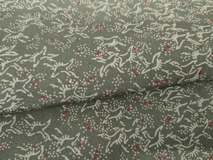 平和屋着物▽上質な小紋　単衣　型染め　飛鶴文　正絹　逸品　未使用　AABI6134cs