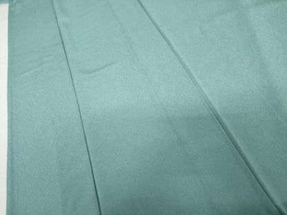 平和屋着物▽上質な色無地　単衣　瓶覗色　鬼しぼ縮緬　正絹　逸品　AABI6139cs