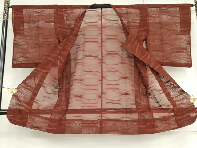 平和屋着物▽道行コート　スリーシーズン　春夏秋　塵除け　霞紋紗　正絹　逸品　AABI6152cs
