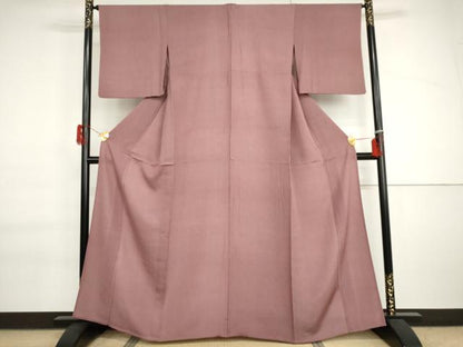 平和屋着物▽江戸小紋　単衣　角通し　正絹　逸品　AABI6157cs