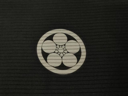 平和屋着物▽男性　黒紋付　羽織　スリーシーズン　春夏秋　塵除け　正絹　逸品　AABI6160cs