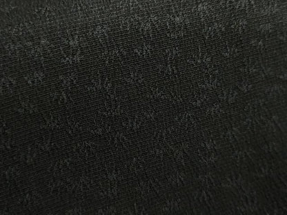 平和屋着物▽羽織　スリーシーズン　春夏秋　塵除け　葉尽くし　黒地　正絹　逸品　AABI6161cs