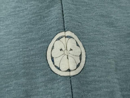 平和屋着物▽加賀友禅の巨匠　初代　由水十久監修　色無地　単衣　薄縹色　正絹　逸品　AABI6175cs