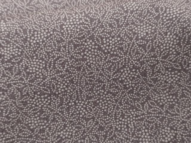 平和屋着物▽江戸小紋　単衣　南天枝葉文　正絹　逸品　AABI6177cs