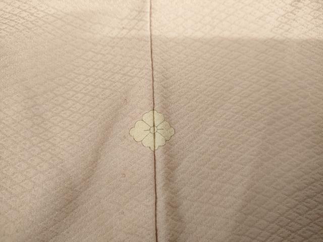 平和屋着物▽無地絵羽訪問着　単衣　枝花地紋　薄柳色地　正絹　逸品　AABI6178cs