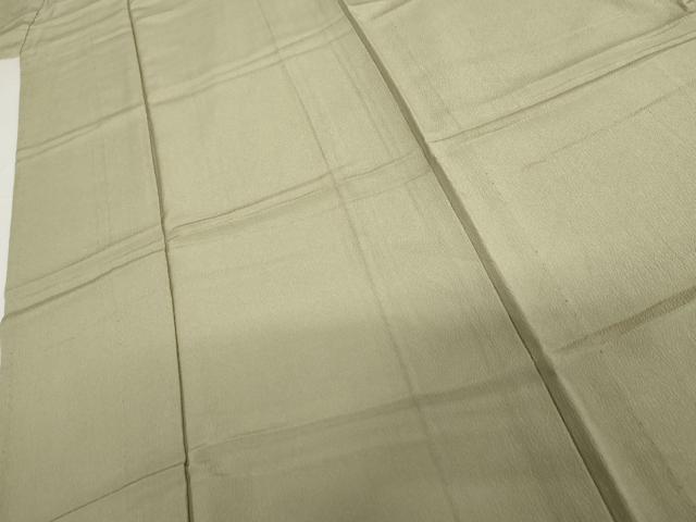 平和屋着物▽上質な色無地　単衣　若芽色　正絹　逸品　AABI6182cs