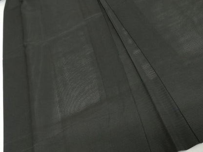 平和屋着物▽男性　黒紋付　長羽織　スリーシーズン　春夏秋　塵除け　正絹　逸品　AABI6189cs