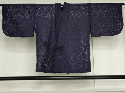 平和屋着物▽道中着　スリーシーズン　春夏秋　塵除け　唐草文　正絹　逸品　AABI6190cs