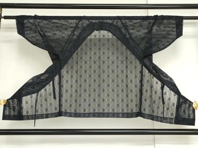 平和屋着物▽道中着　スリーシーズン　春夏秋　塵除け　変わり縞　正絹　逸品　AABI6191cs
