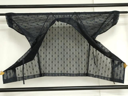 平和屋着物▽道中着　スリーシーズン　春夏秋　塵除け　変わり縞　正絹　逸品　AABI6191cs