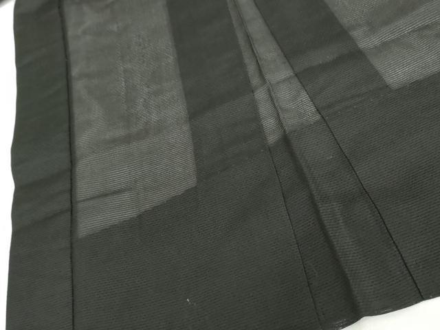 平和屋着物▽男性　長羽織　スリーシーズン　春夏秋　塵除け　黒地　正絹　逸品　AABI6192cs