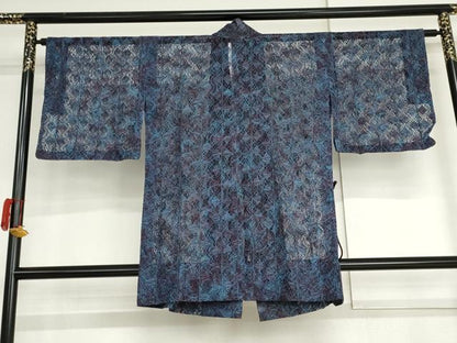 平和屋着物▽道中着　スリーシーズン　春夏秋　塵除け　総レース　正絹　逸品　AABI6194cs