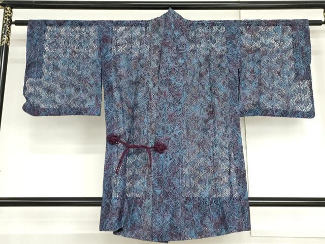 平和屋着物▽道中着　スリーシーズン　春夏秋　塵除け　総レース　正絹　逸品　AABI6194cs