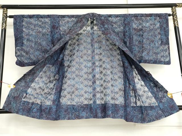平和屋着物▽道中着　スリーシーズン　春夏秋　塵除け　総レース　正絹　逸品　AABI6194cs