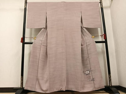 平和屋着物●上質な小紋　霞文　暈し染め　正絹　逸品　AABI6201ph