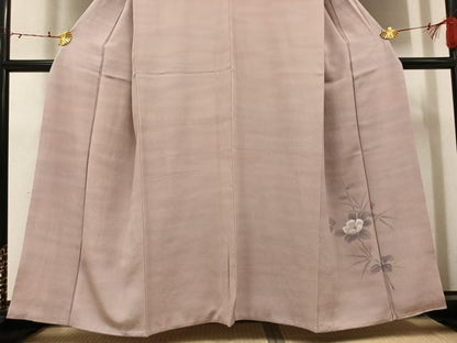 平和屋着物●上質な小紋　霞文　暈し染め　正絹　逸品　AABI6201ph