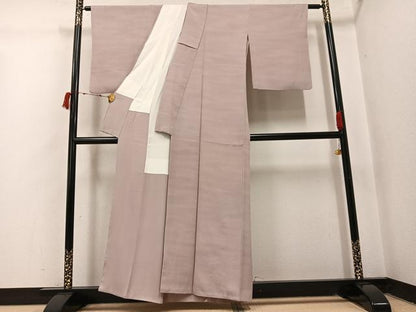 平和屋着物●上質な小紋　霞文　暈し染め　正絹　逸品　AABI6201ph