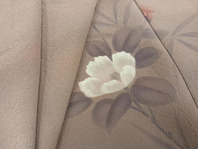 平和屋着物●上質な小紋　霞文　暈し染め　正絹　逸品　AABI6201ph