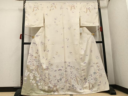 平和屋着物●訪問着　辻が花　暈し染め　洗える着物　未使用　AABI6204ph