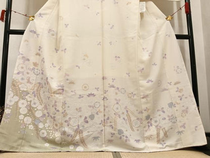 平和屋着物●訪問着　辻が花　暈し染め　洗える着物　未使用　AABI6204ph