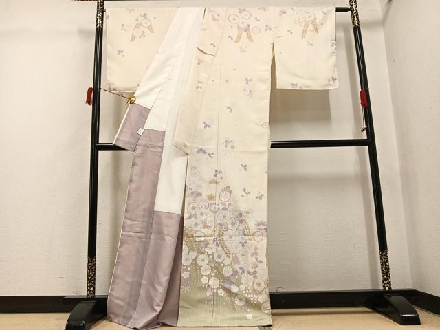 平和屋着物●訪問着　辻が花　暈し染め　洗える着物　未使用　AABI6204ph
