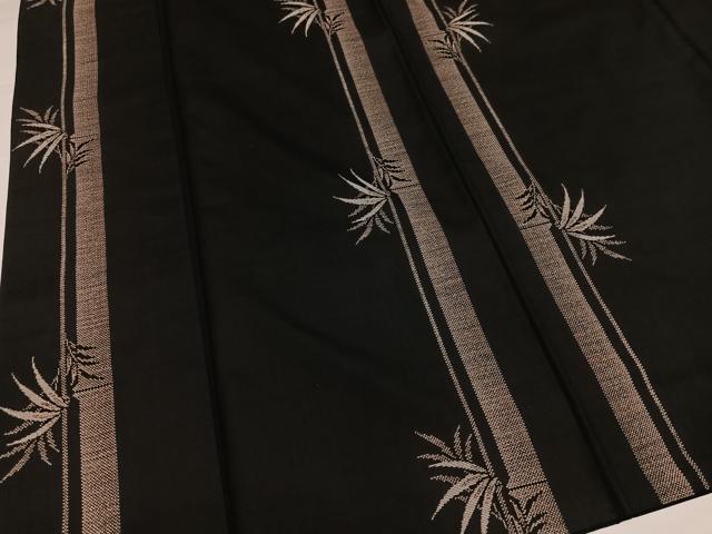 平和屋着物●本場大島紬　カタス9マルキ　笹竹文　正絹　逸品　AABI6210ph