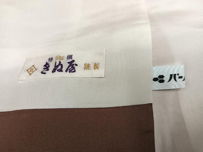平和屋着物●上質な紬　アルファベット　正絹　逸品　AABI6212ph