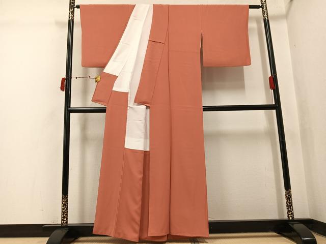 平和屋着物●上質な色無地　東雲色　正絹　逸品　AABI6214ph