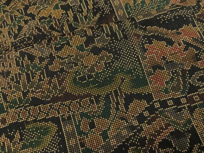 平和屋着物●本場大島紬　一元絣　草木文　証紙付き　正絹　逸品　AABI6215ph