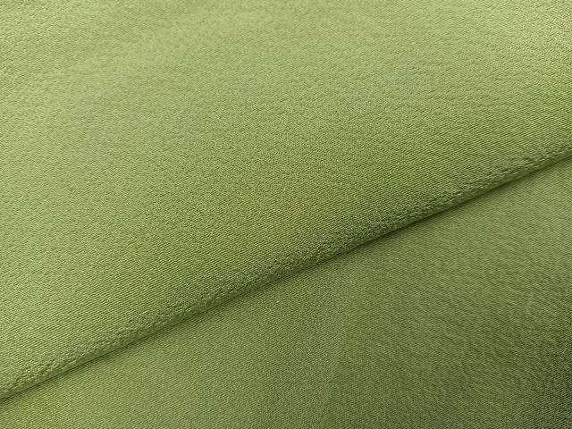 平和屋着物●上質な色無地　柳茶色　正絹　逸品　AABI6222ph