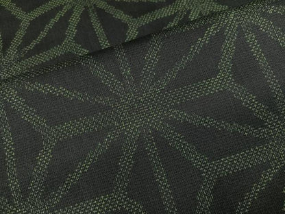 平和屋着物●上質な紬　麻の葉文様　正絹　逸品　未使用　AABI6223ph