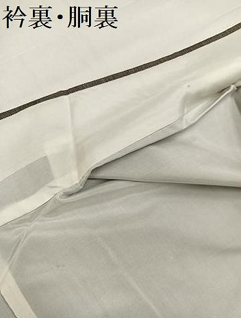 平和屋着物●本場大島紬　カタス9マルキ　枝花文　正絹　逸品　未使用　AABI6225ph