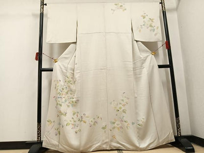 平和屋着物●訪問着　枝花文　正絹　逸品　AABI6226ph