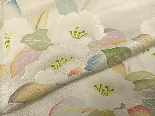 平和屋着物●訪問着　枝花文　正絹　逸品　AABI6226ph