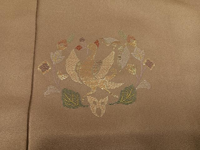平和屋着物●訪問着　竹屋町刺繍　更紗飛鳥文　金彩　正絹　逸品　AABI6228ph