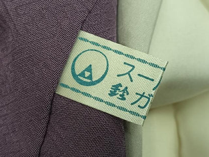 平和屋着物●上質な色無地　葡萄鼠色　鈴乃屋扱い　正絹　逸品　AABI6232ph